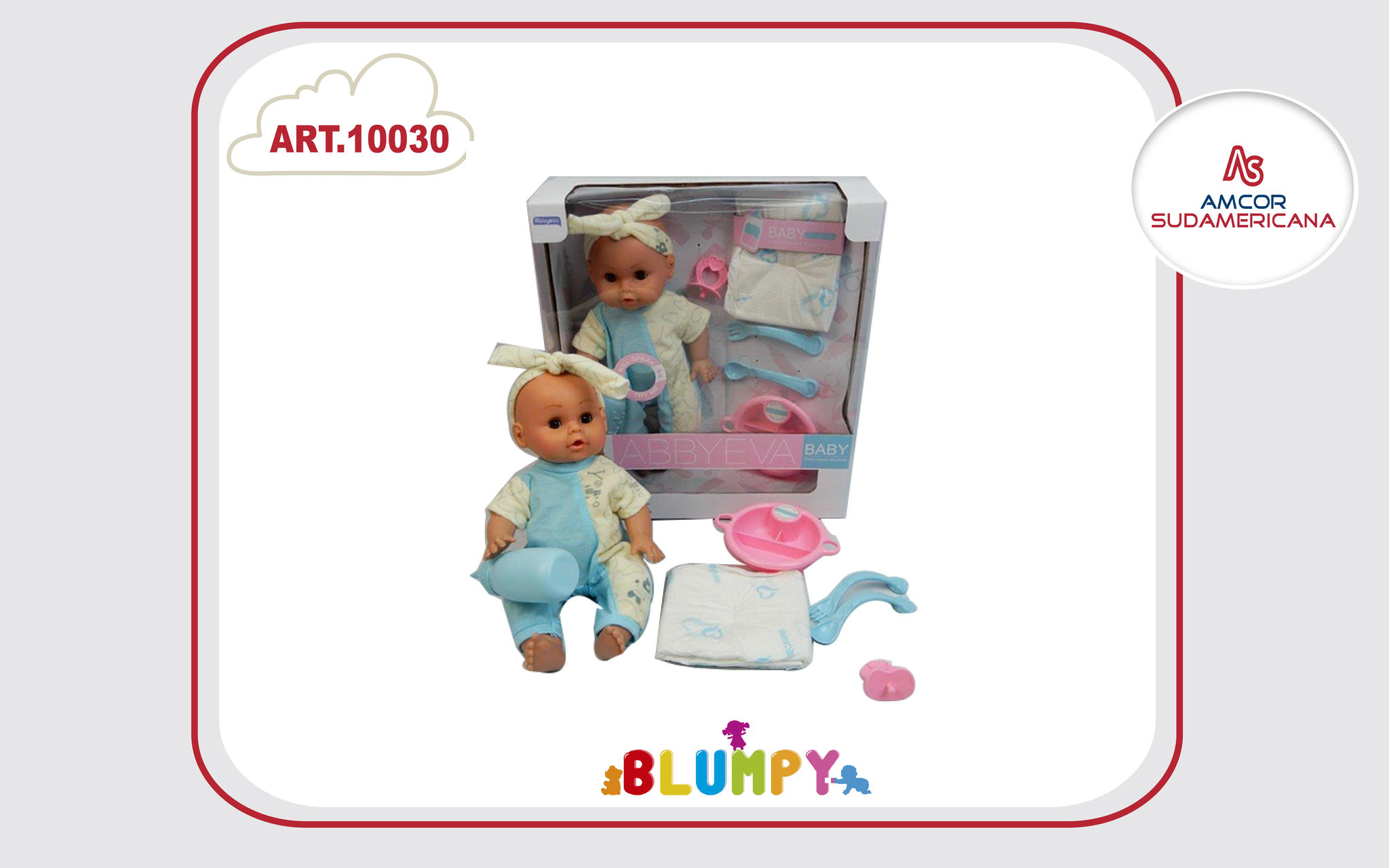 BEBE 40 CM TRY ME CON FUNCIONES REALES  CON PA½AL, CHUPETE Y ACCESORIOS EN CAJA VISOR