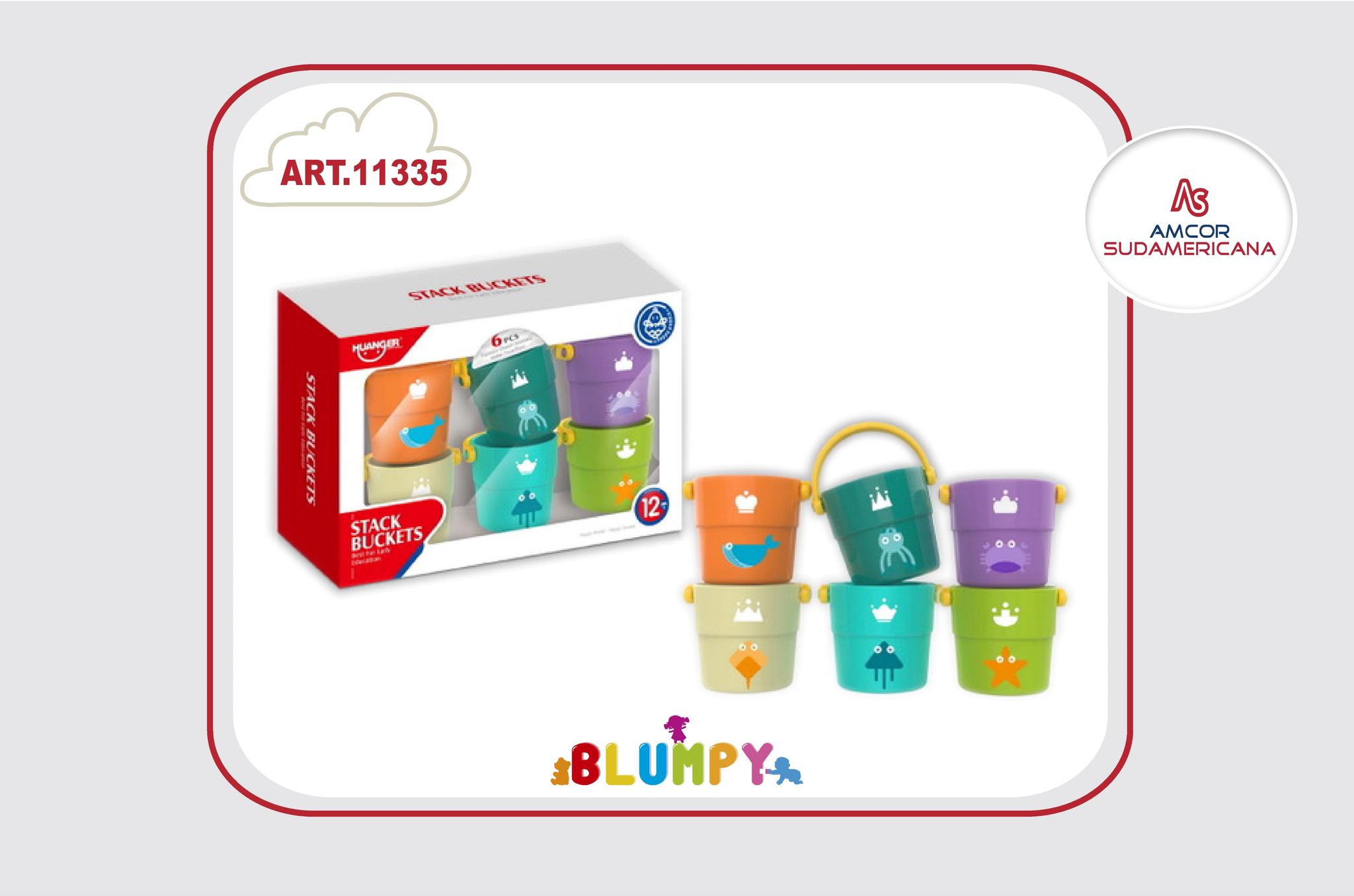 BALDECITOS APILABLES X 6 PARA BEBES EN CAJA VISOR