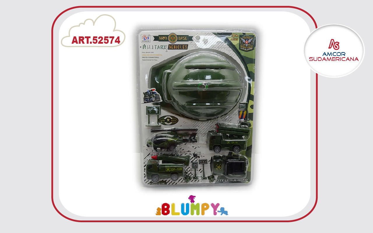 SET MILITAR CON CASCO, HELICOPTERO.CAMIONES MILITAR, Y ACCESORIOS EN DOBLE BLISTER