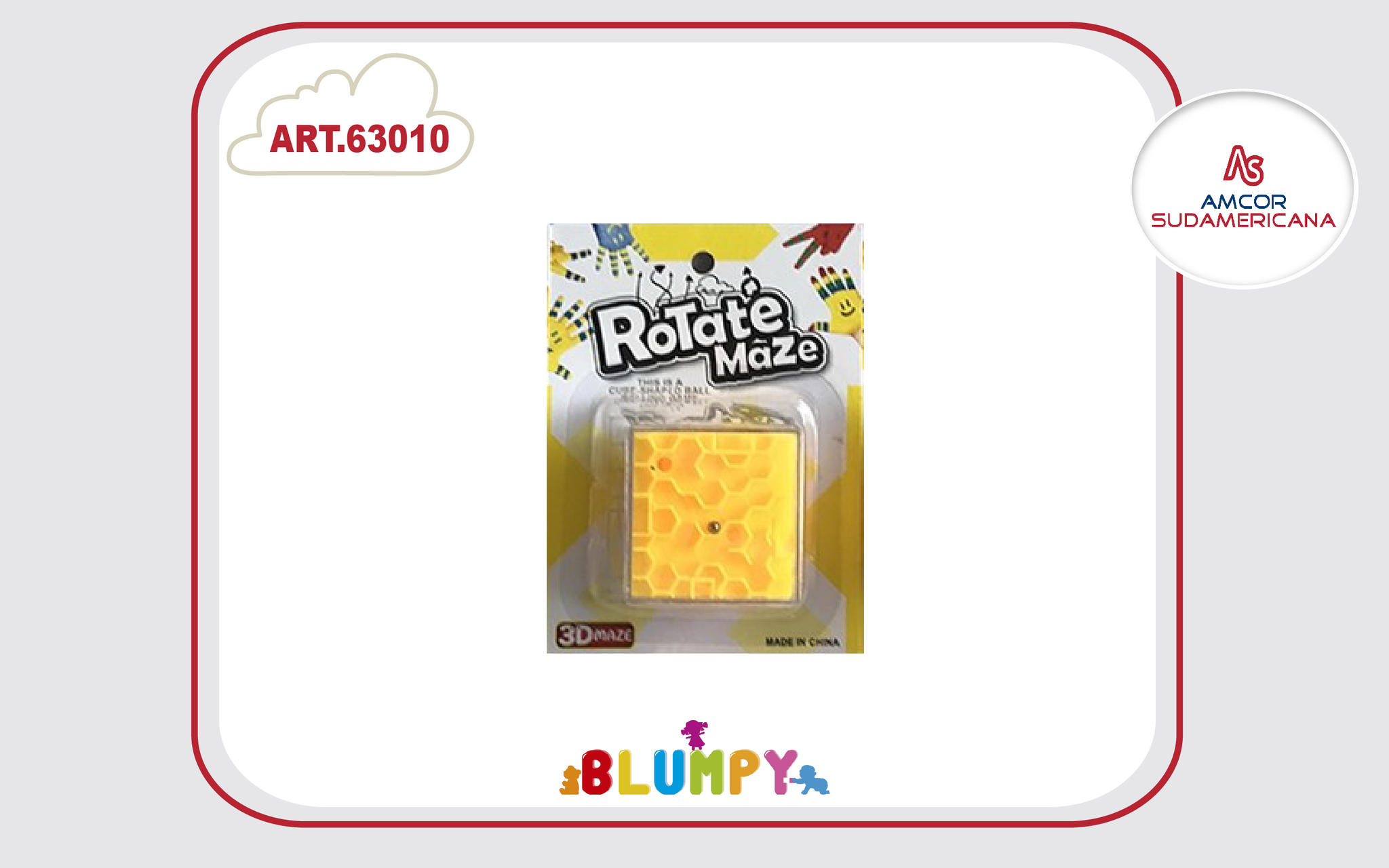 5.5 CM  CUBO PUZZLE EN BLISTER