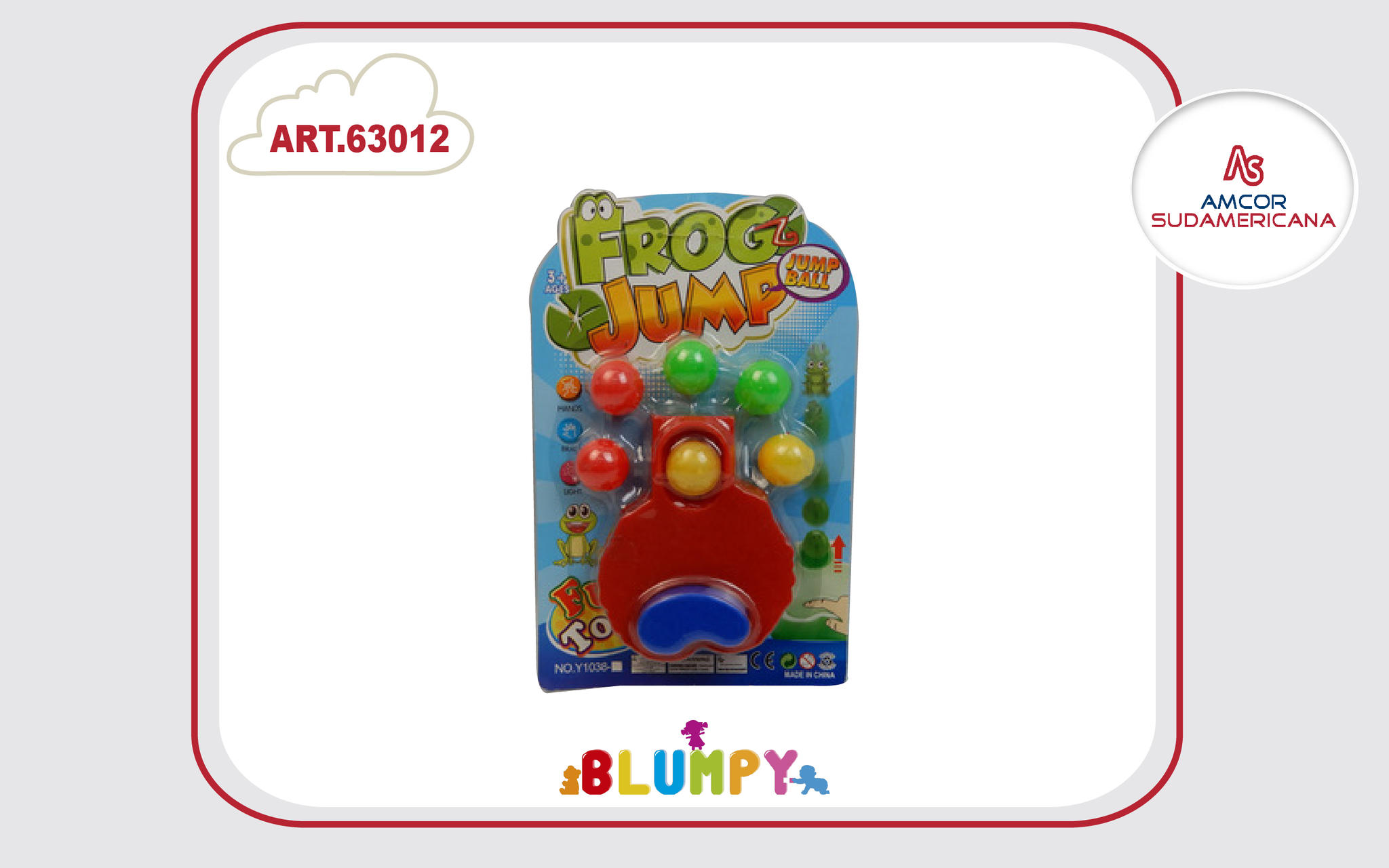 6 PELOTITAS SALTARINAS (FROG GAME) EN BLISTER
