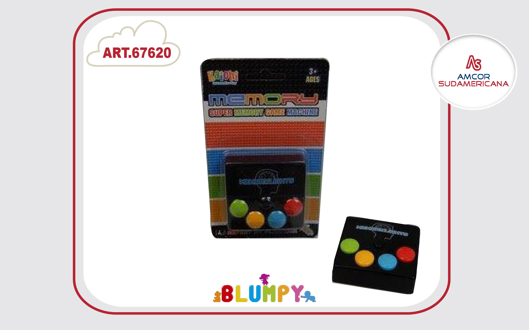 MEMORY GAME CON SONIDO Y LUZ EN BLISTER