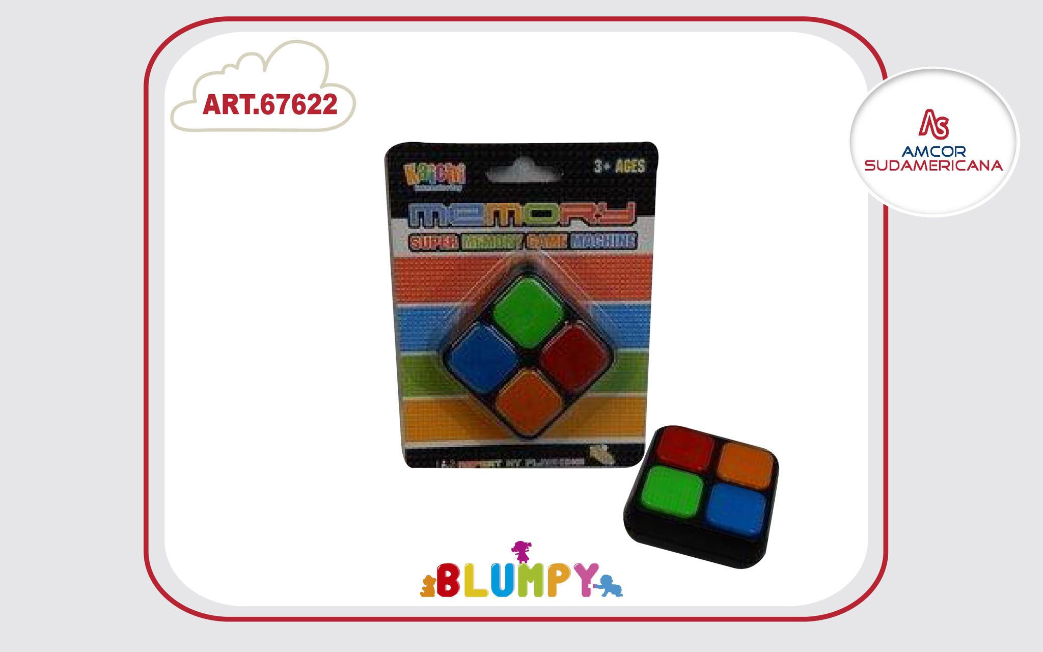 MEMORY GAME CON SONIDO Y LUZ EN BLISTER