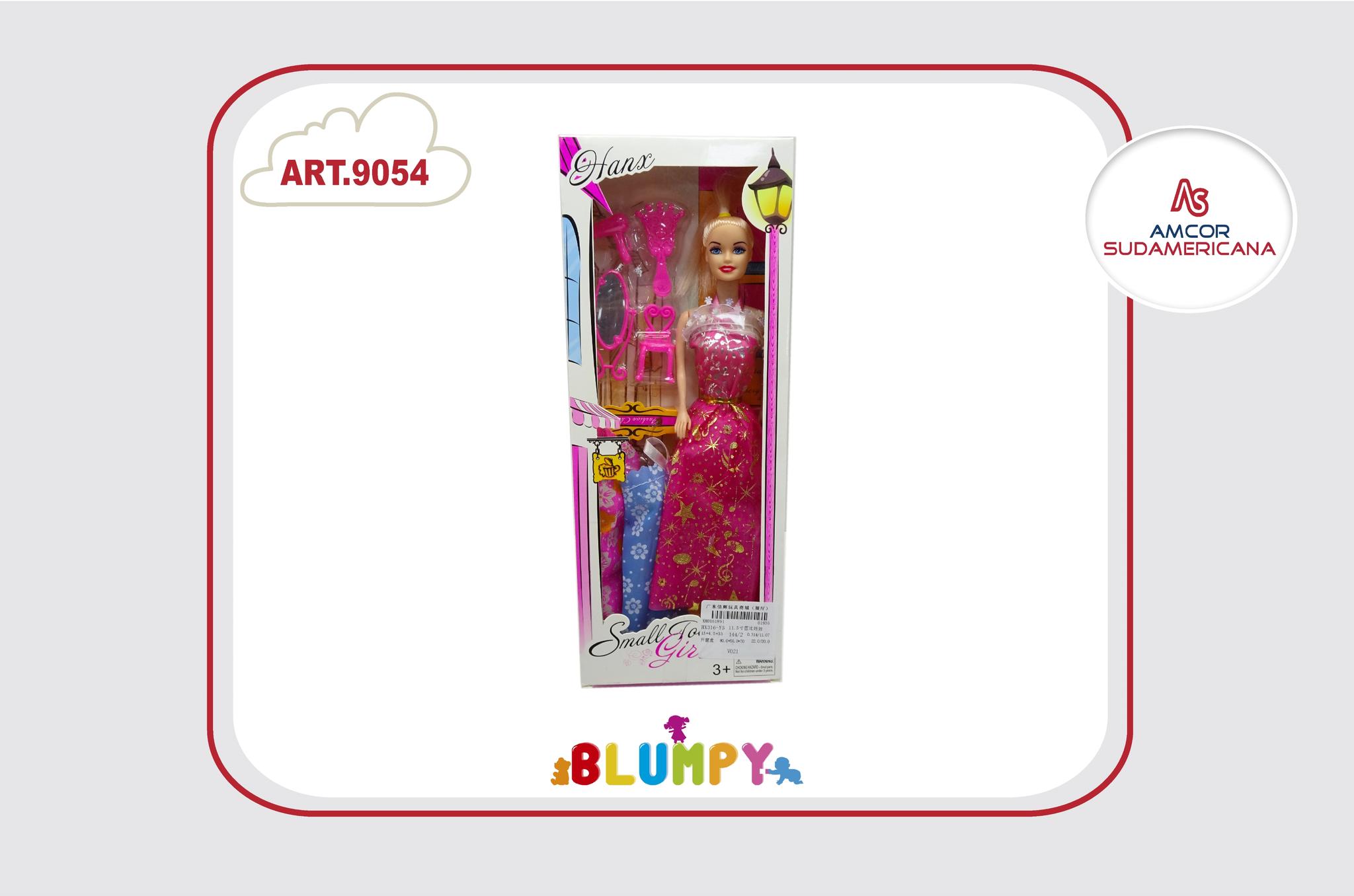 MUÑECA 30 CM FASHION CON VESTIDOS Y ACCESORIOS EN CAJA VISOR