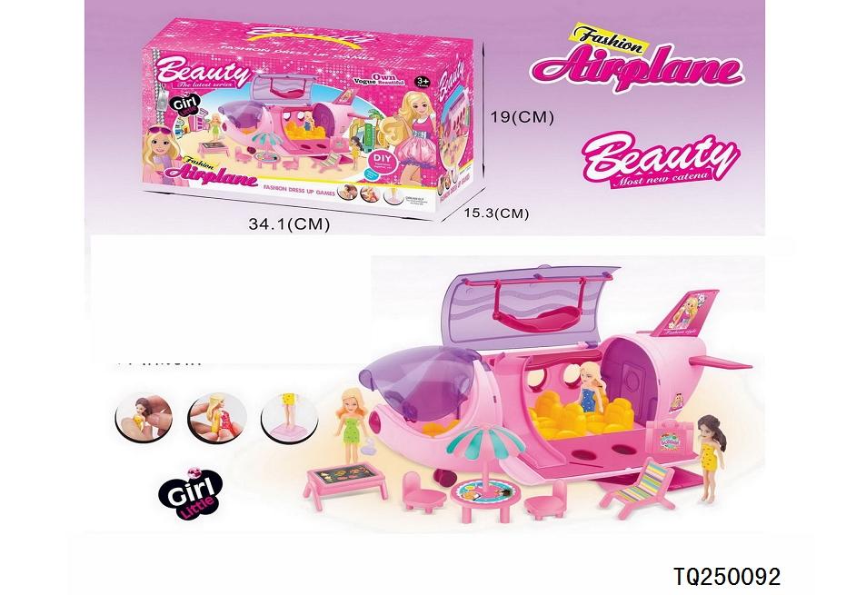 AVION C/ MUÑECAS Y ACCESORIOS