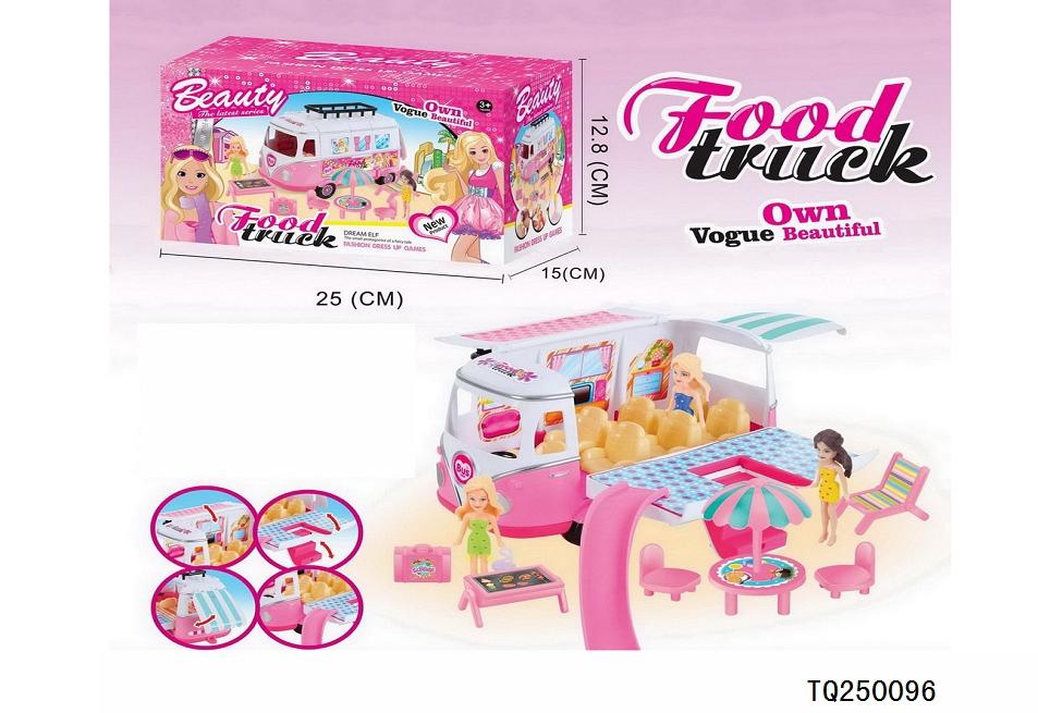 FOOD TRUCK C/ MUÑECAS Y ACCESORIOS