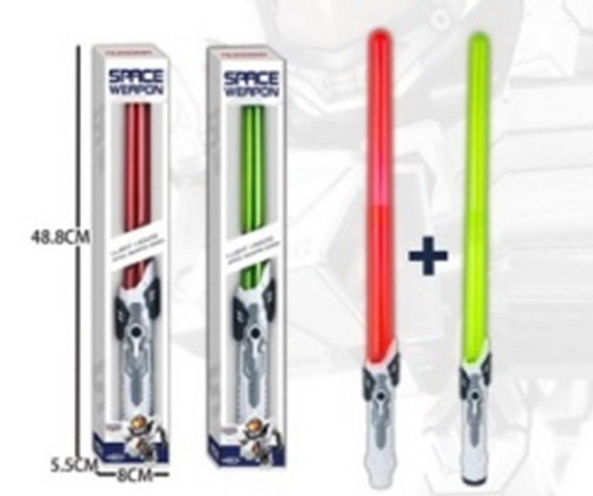 ESPADA LASER ESPACIAL CON LUZ. 2 COLORES