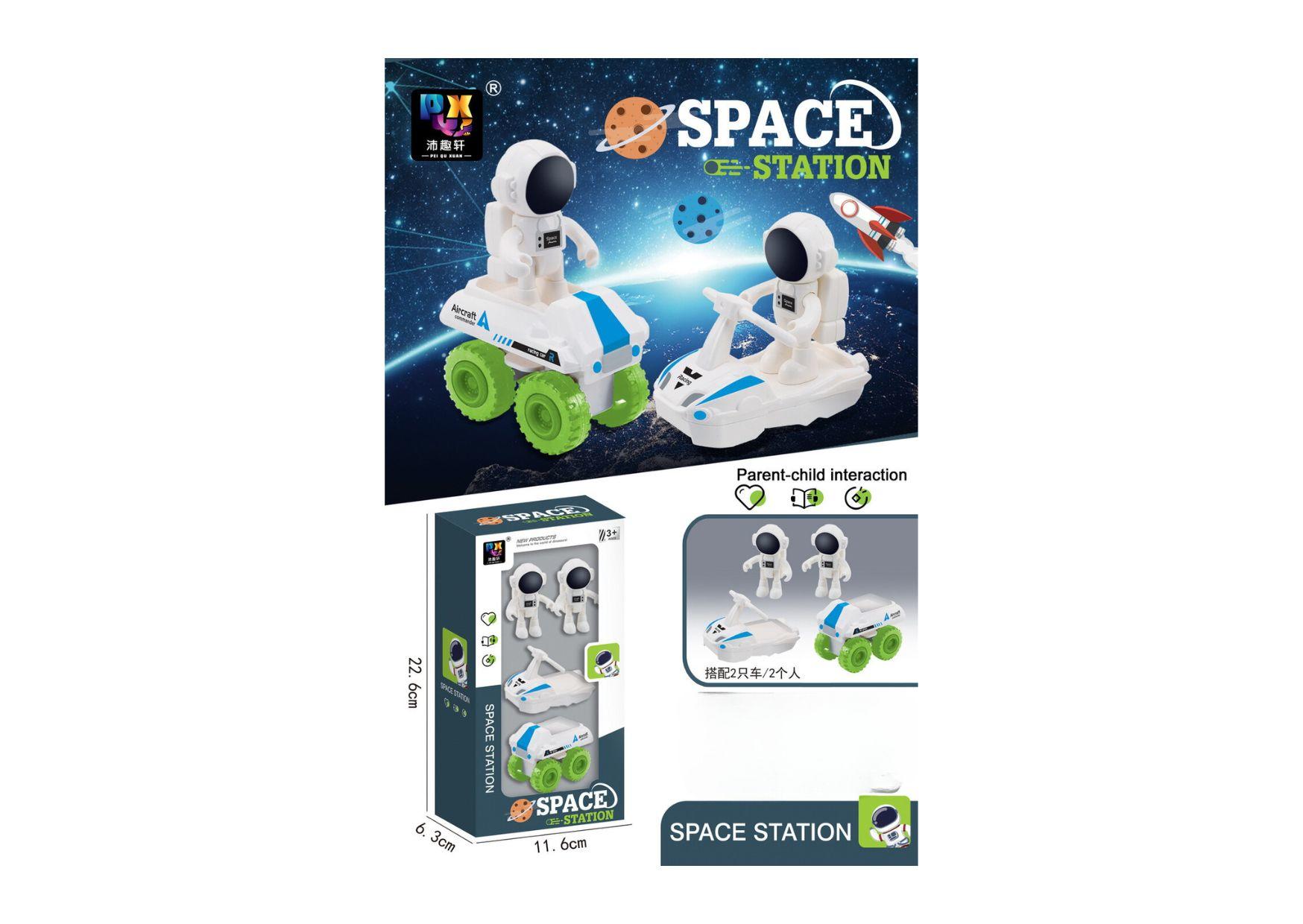 SET DE ASTRONAUTAS X2 C/ ACCESORIOS