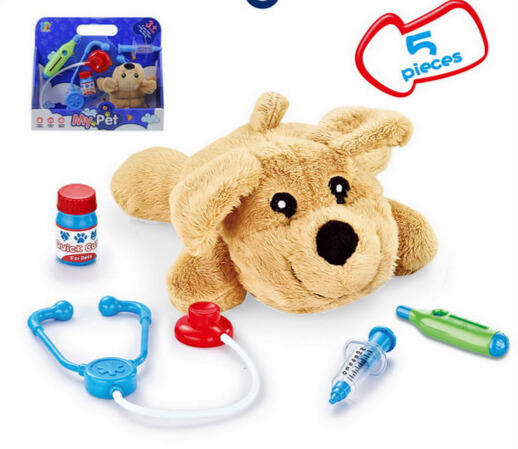 SET DE VETERINARIO CON PERRO DE PELUCHE