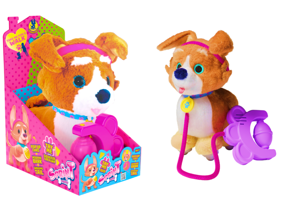 SPRINT PUPPY CORGI .PERRITO INTERACTIVO CON CORREA Y DESLIZAMIENTO
