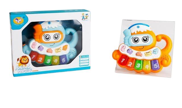 PULPO ORGANO CON LUZ Y MUSICA. 2 COLORES. EN CAJA VISOR