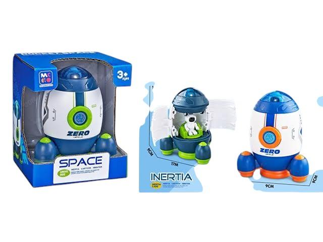 NAVE ESPACIAL CON ASTRONAUTA EN CAJA VISOR