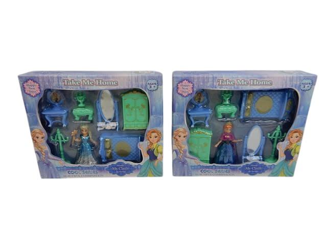 SET MOBILIARIO CASTILLO MAGICO CON PRINCESAS. EN CAJA VISOR