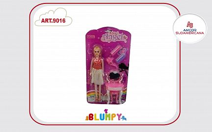 MUÑECA 30 CM CON DRESSOIRE Y ACCESORIOS EN BLISTER