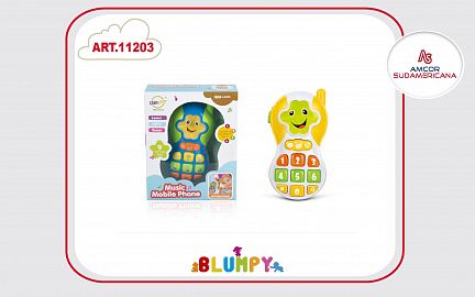 TELEFONO CELULAR DIDACTICO PARA BEBES CON SONIDO EN CAJA VISOR