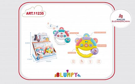 DISPLAY X 8 SONAJERO DIDACTICO CON LUCES Y MUSICA EN DOS COLORES.