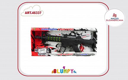 RIFLE CON LUCES Y SONIDOS REALES EN CAJA VISOR