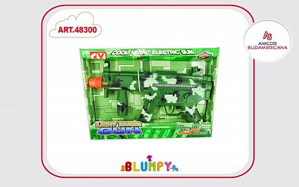 AMETRALLADORA CON LUCES Y SONIDOS EN CAJA VISOR