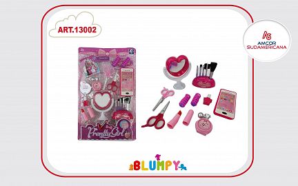SET DE BELLEZA CON CELULAR, CON ESTUCHE CON BROCHAS PARA MAQUILLAJE, ESPEJO, ACCESORIOS. EN BLISTER