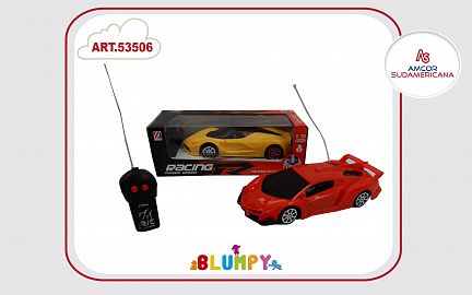 AUTO DEPORTIVO CONTROL REMOTO 2 CANALES 24 CM. DOS MODELOS. EN CAJA VISOR