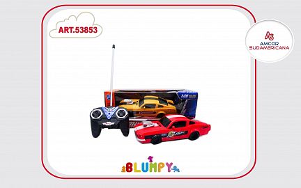 AUTO CLASICO DEPORTIVO  A CONTROL REMOTO  FULL 4 CANALES 20 CM. DOS MODELOS. EN CAJA VISOR