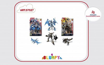 TRANSFORMER DINOSAURIO SAMURAI TRES MODELOS EN BLISTER