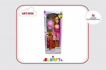 MUÑECA 30 CM FASHION CON VESTIDOS Y ACCESORIOS EN CAJA VISOR