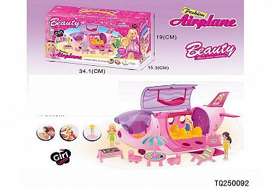 AVION C/ MUÑECAS Y ACCESORIOS