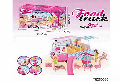 FOOD TRUCK C/ MUÑECAS Y ACCESORIOS
