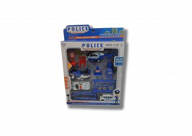 SET DE ESTACION DE POLICIA CON VEHICULOS PULLBACK