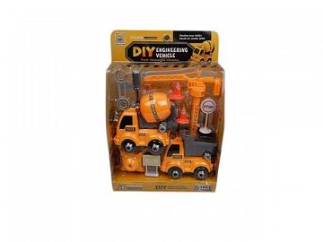 SET DE CONSTRUCCION CON VEHICULOS Y ACCESORIOS. EN CAJA VISOR