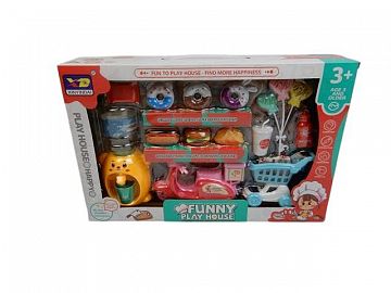 SET DE SUPERMERCADO CON ACCESORIOS. EN CAJA VISOR